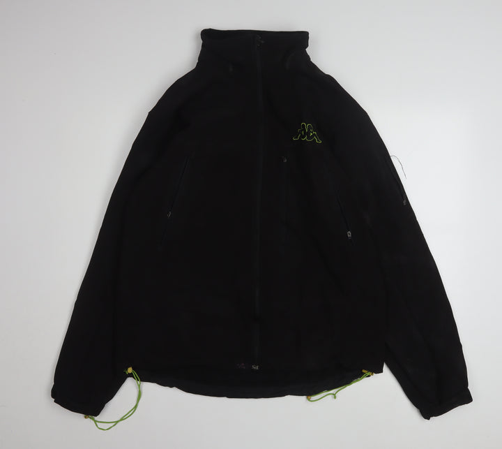 Kappa Men's Black XL Softshell Full Zip Jacket Windproof Waterproof