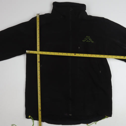 Kappa Men's Black XL Softshell Full Zip Jacket Windproof Waterproof