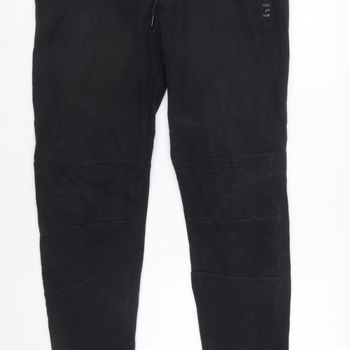 PRO-TEK Men's Black Jogger Trousers Size M Cotton Blend
