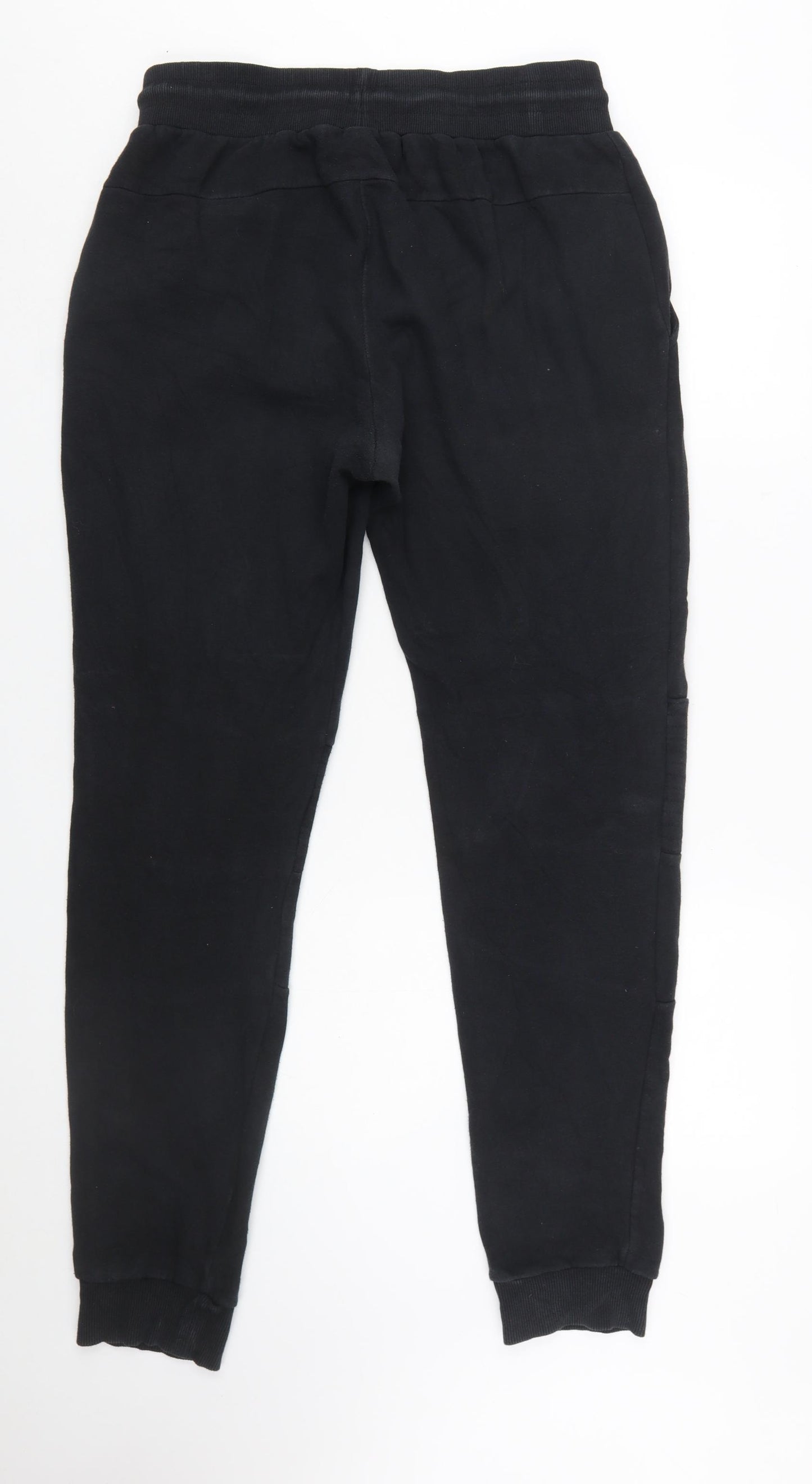 PRO-TEK Men's Black Jogger Trousers Size M Cotton Blend