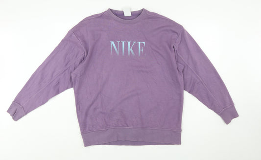 Nike Womens Purple Dri-Fit Pullover Sweatshirt Size S
