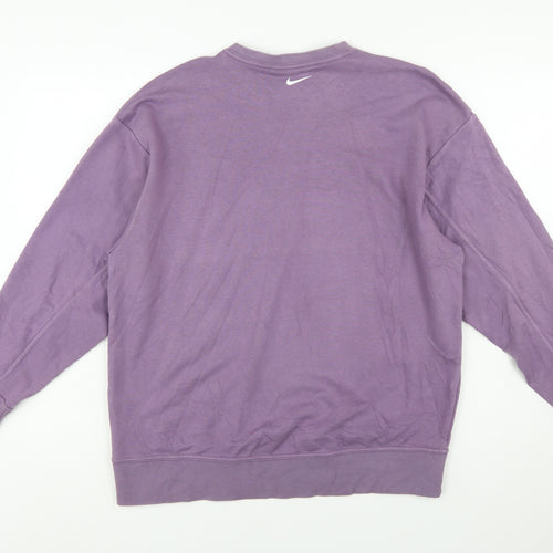 Nike Womens Purple Dri-Fit Pullover Sweatshirt Size S