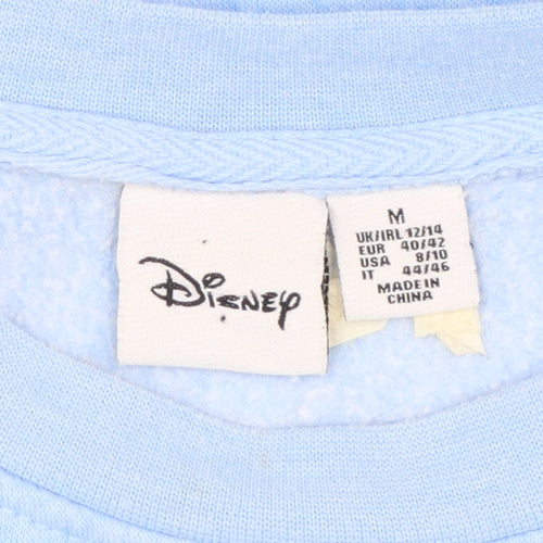 Disney Women Blue Mickey Mouse Pullover Sweatshirt Size M 12/14