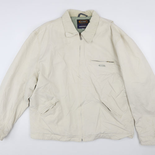 G-Star Men's Beige 2XL Full Zip Cotton Casual Jacket