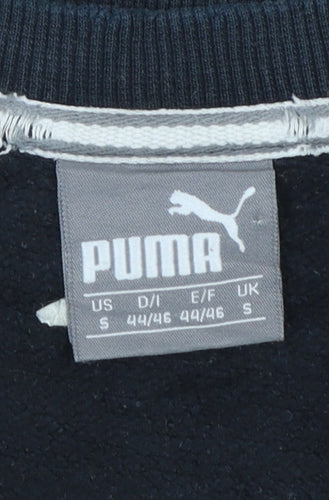 Puma Mens Black Crew Neck Logo Sweatshirt Size S