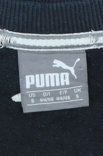 Puma Mens Black Crew Neck Logo Sweatshirt Size S