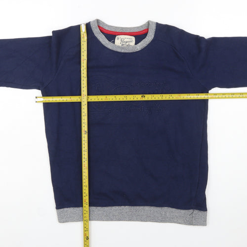 Penguin by Munsingwear Boys Blue Pullover Sweatshirt 14-15 Years Regular Fit