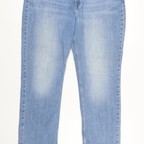 Lee Women’s Light Blue Straight Leg Mid Rise Jeans Size 16S
