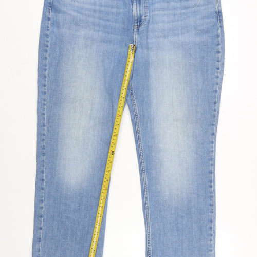 Lee Women’s Light Blue Straight Leg Mid Rise Jeans Size 16S