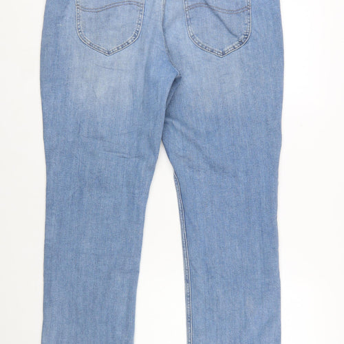 Lee Women’s Light Blue Straight Leg Mid Rise Jeans Size 16S