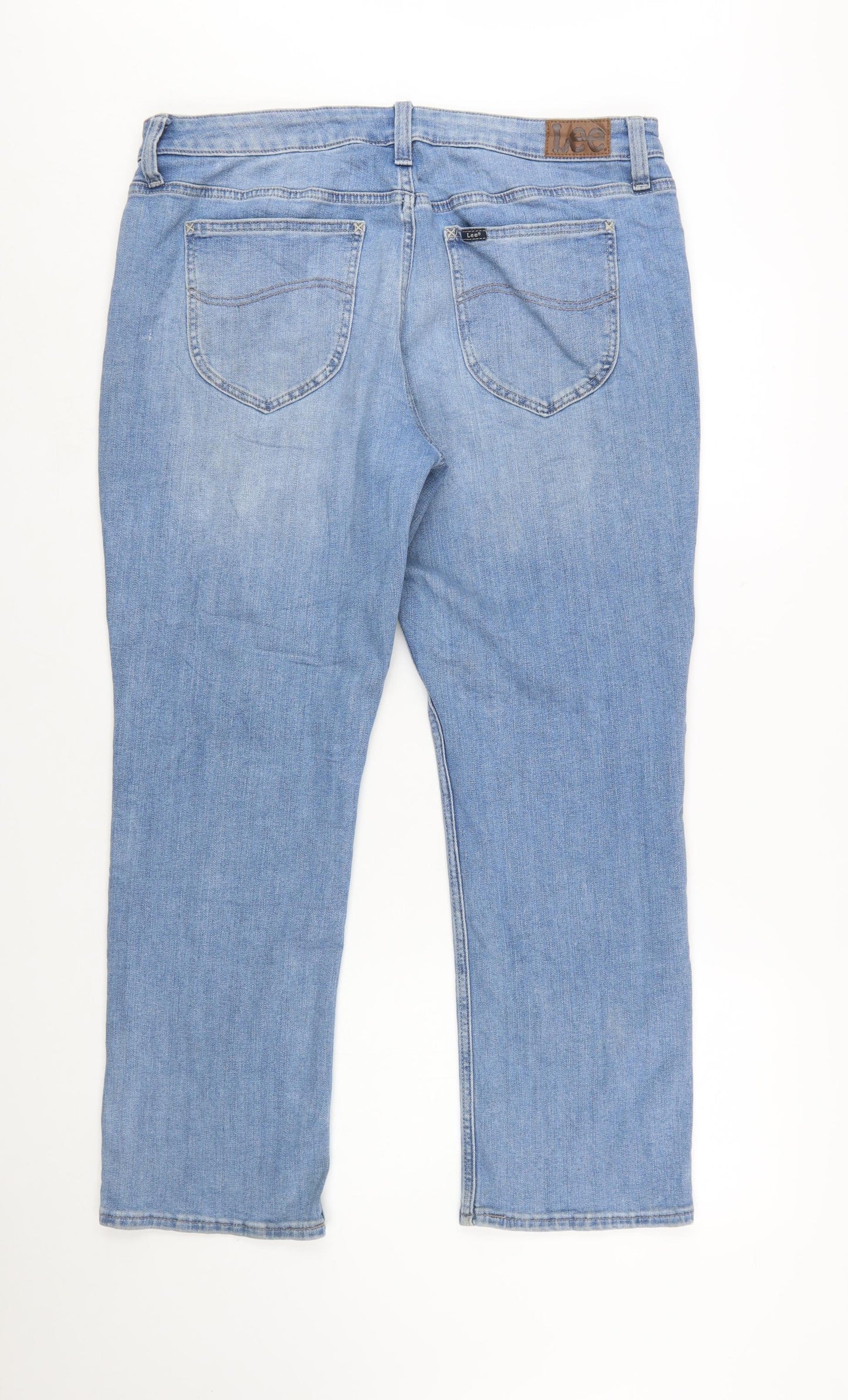 Lee Women’s Light Blue Straight Leg Mid Rise Jeans Size 16S