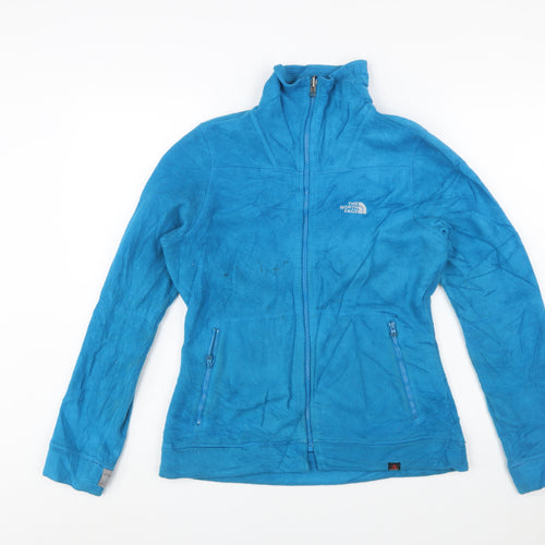 The North Face Women Blue Fleece Full Zip Jacket Size M Outdoor Layer