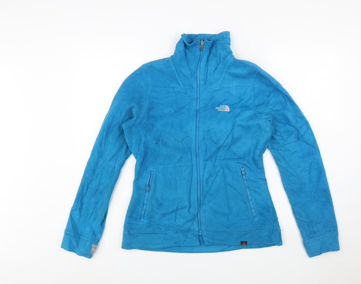 The North Face Women Blue Fleece Full Zip Jacket Size M Outdoor Layer