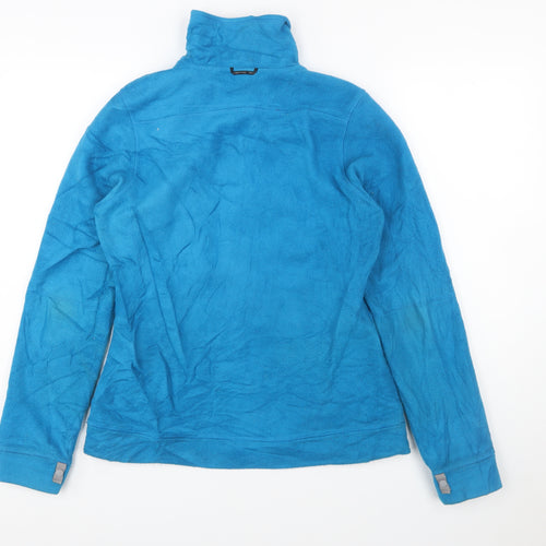 The North Face Women Blue Fleece Full Zip Jacket Size M Outdoor Layer