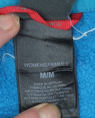 The North Face Women Blue Fleece Full Zip Jacket Size M Outdoor Layer