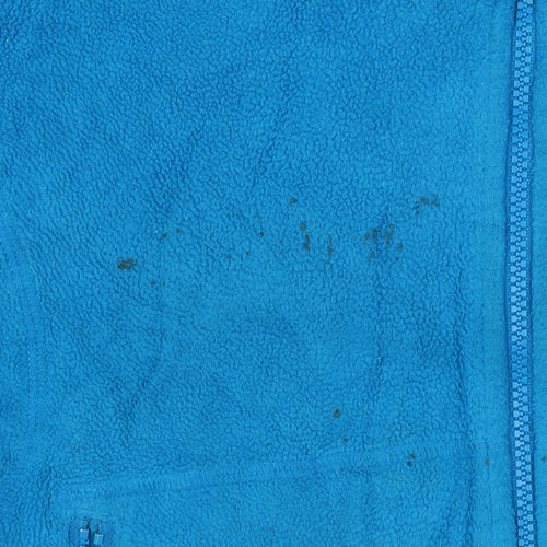 The North Face Women Blue Fleece Full Zip Jacket Size M Outdoor Layer