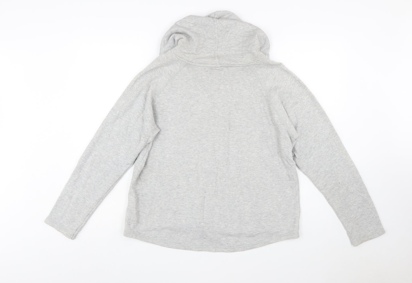 PUMA Womens Grey Hoodie Size 14 Pullover Long Sleeve Casual