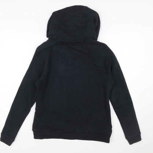Nike Womens Black XS Pullover Hoodie with Logo Print