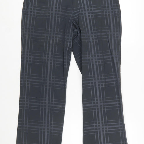 Under Armour Men’s Grey Check Chino Golf Trousers 32x30 Stretch