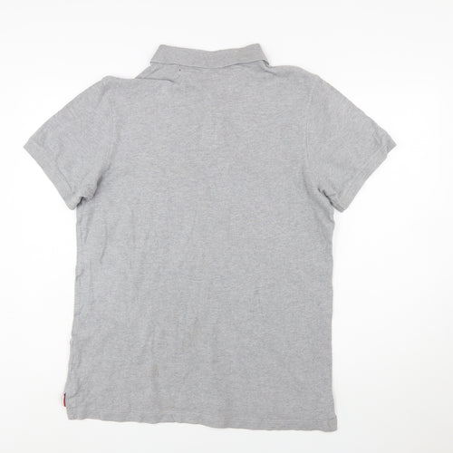 Hilfiger Denim Men's Grey XL Cotton Polo Shirt Classic Fit