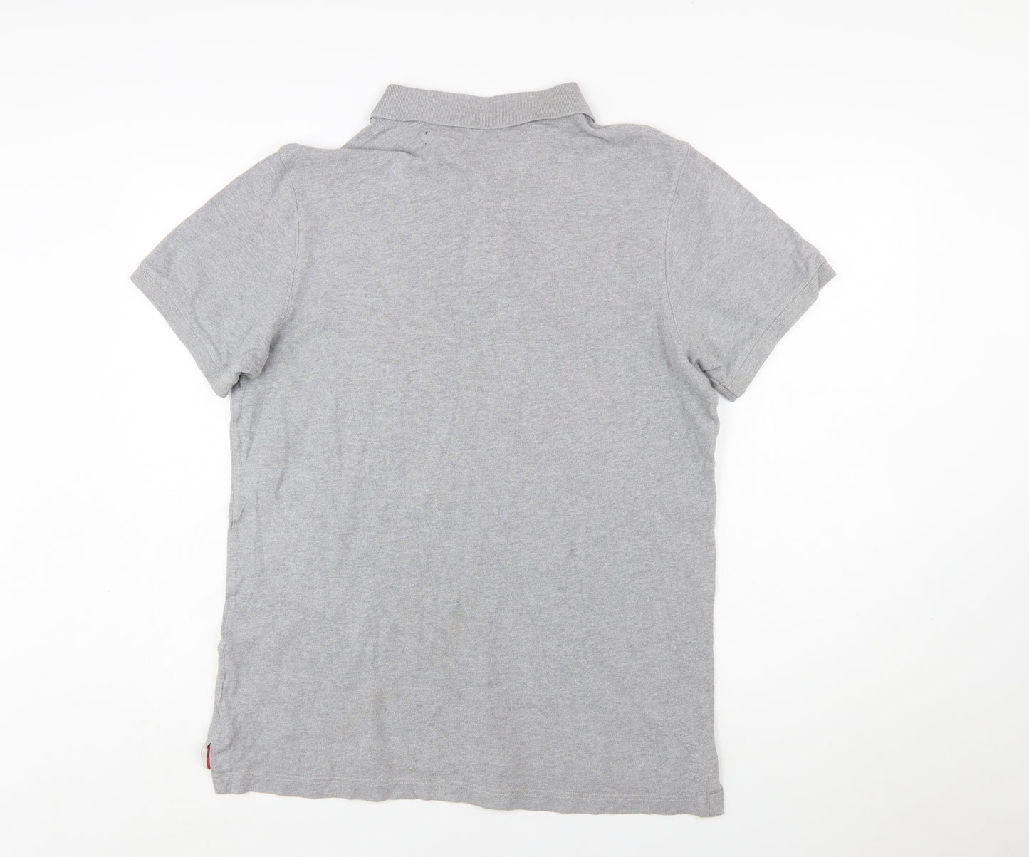 Hilfiger Denim Men's Grey XL Cotton Polo Shirt Classic Fit