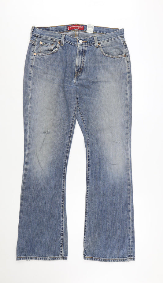 Levi's Women's Blue 515 Bootcut Jeans Size 12 Regular Low Rise Denim