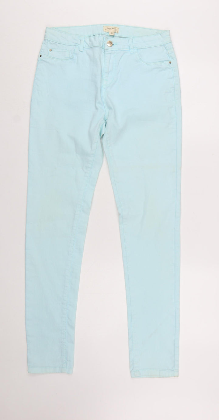 Easy Wear Women’s Blue Skinny Jeans Size 14 Regular Denim Stretch
