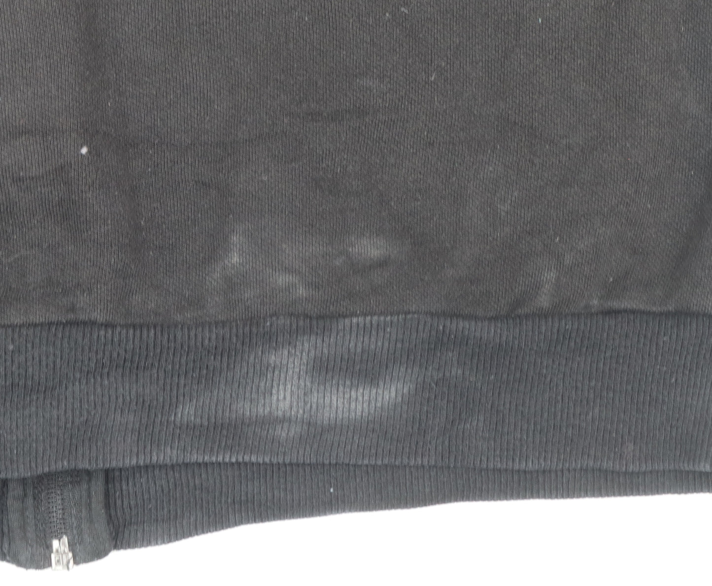 Puma Women Black Size 16 Full Zip Sweatshirt Cotton Blend