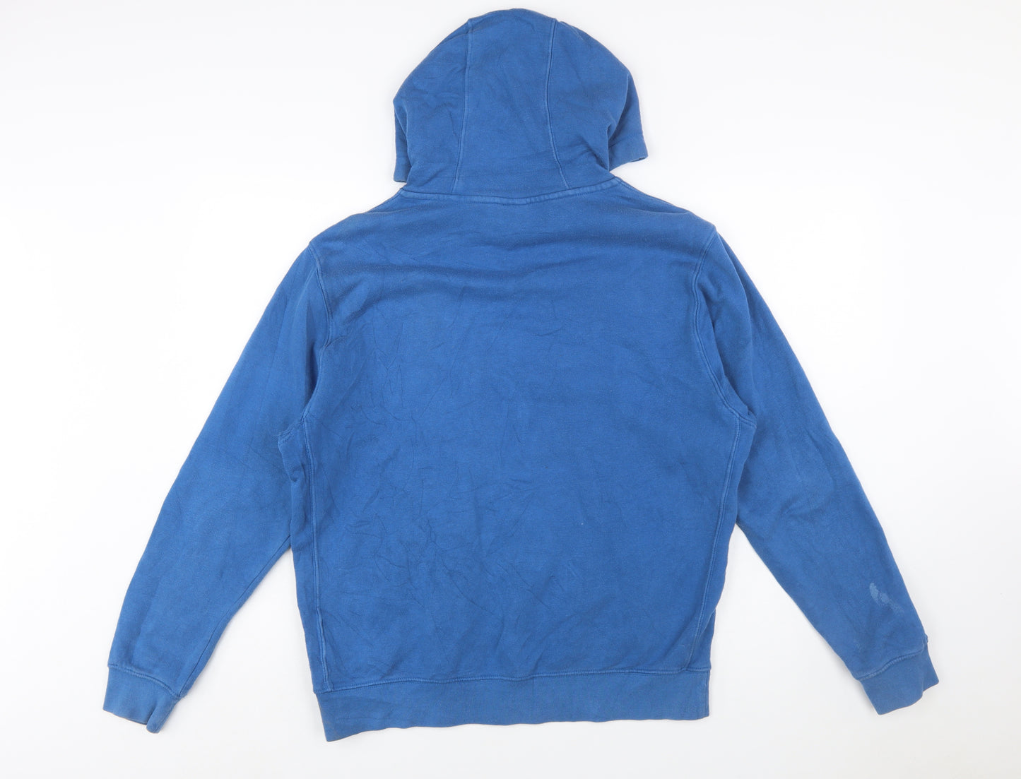 Nike Men Blue Pullover Hoodie M Regular Fit Fleece Sportswear