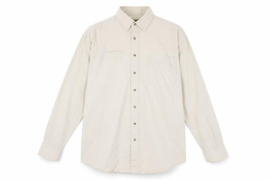 Front view of Rivers End Men's Beige Cotton Long Sleeve Button-Up Shirt XL