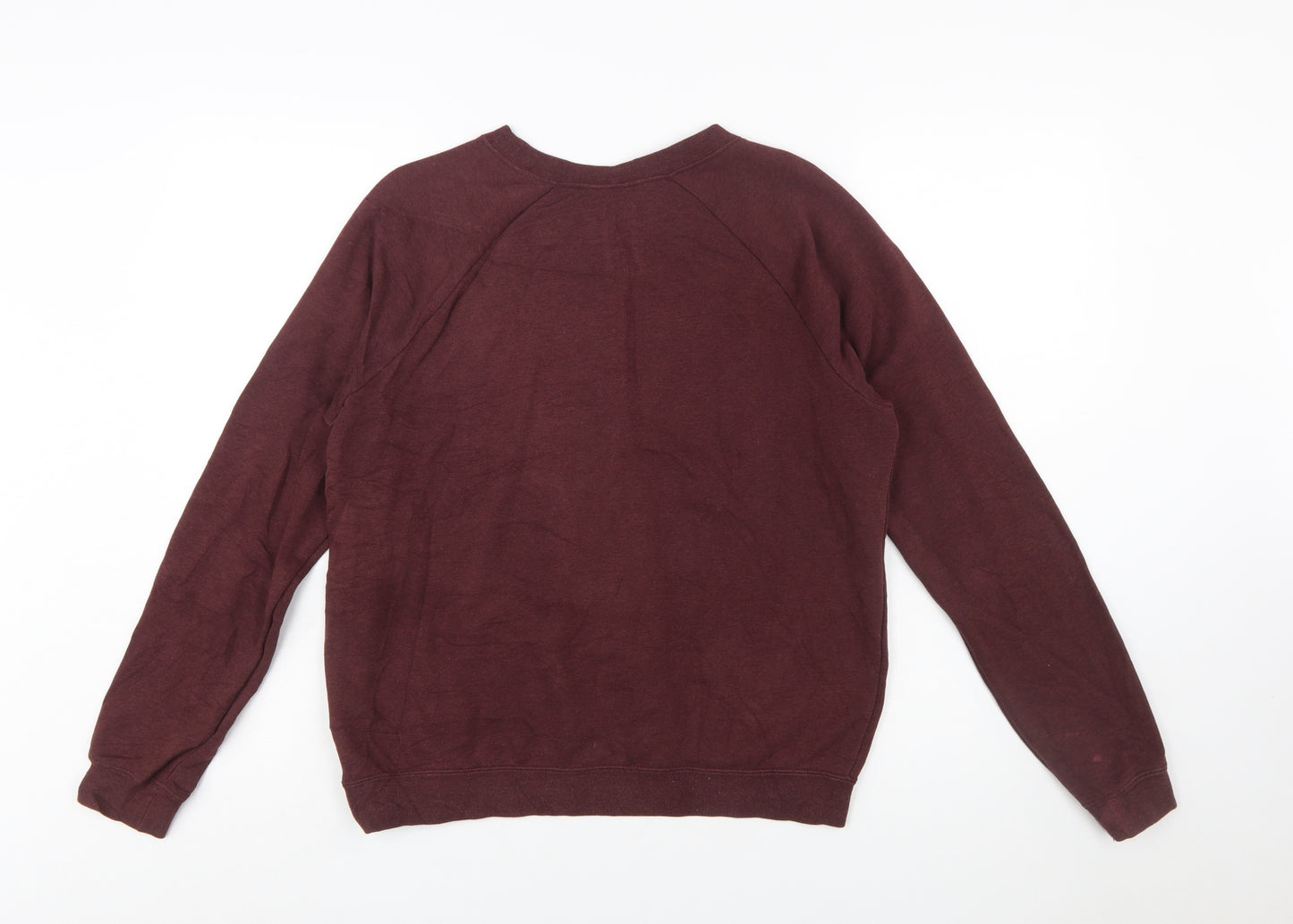 Nike Women’s Burgundy Crew Neck Sweatshirt Size S Logo Print