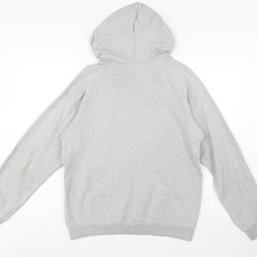 Reebok Women's Grey Pullover Hoodie Small Graphic Print Casual