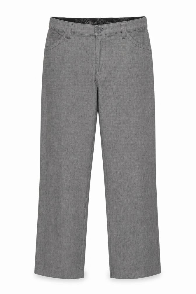 Front view of Lee Women's Grey Stretch Chino Trousers, size 10, Regular Fit