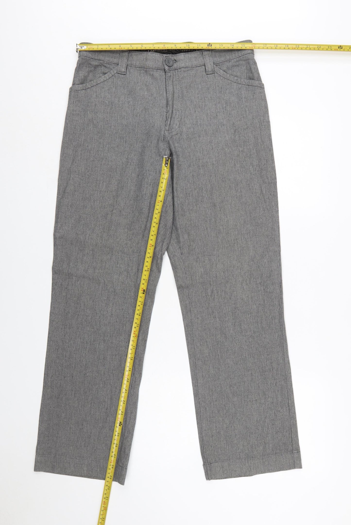 Lee Women's Grey Stretch Chino Trousers Size 10 Regular Fit