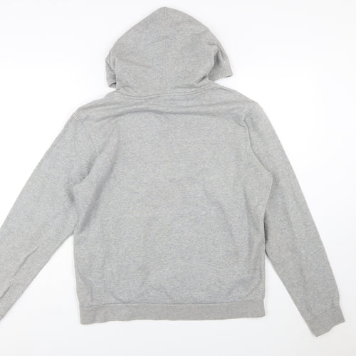 Champion Boys Grey Pullover Hoodie 2XL 15-16 Years Logo Print Cotton Blend