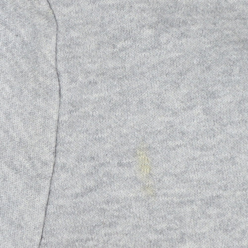 Champion Boys Grey Pullover Hoodie 2XL 15-16 Years Logo Print Cotton Blend