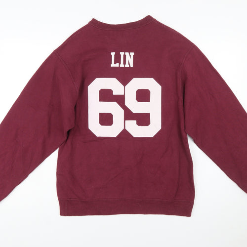 Jerzees Womens Burgundy LTCC 2014 Graphic Pullover Sweatshirt Size S