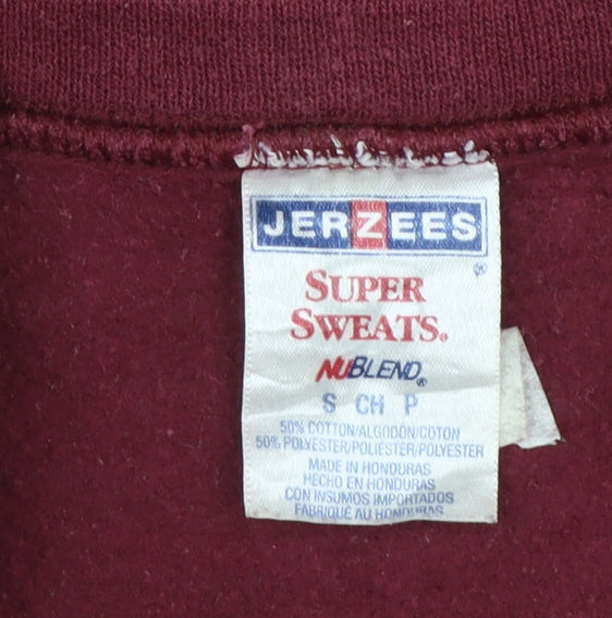 Jerzees Womens Burgundy LTCC 2014 Graphic Pullover Sweatshirt Size S