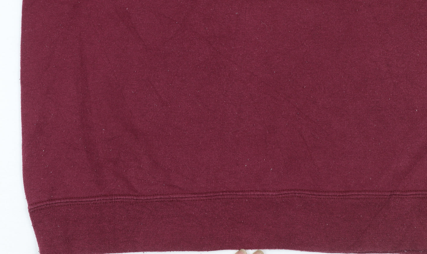 Jerzees Womens Burgundy LTCC 2014 Graphic Pullover Sweatshirt Size S