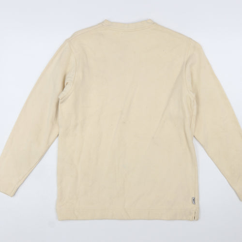 Reebok Women's Beige V-Neck Pullover Sweatshirt Size S