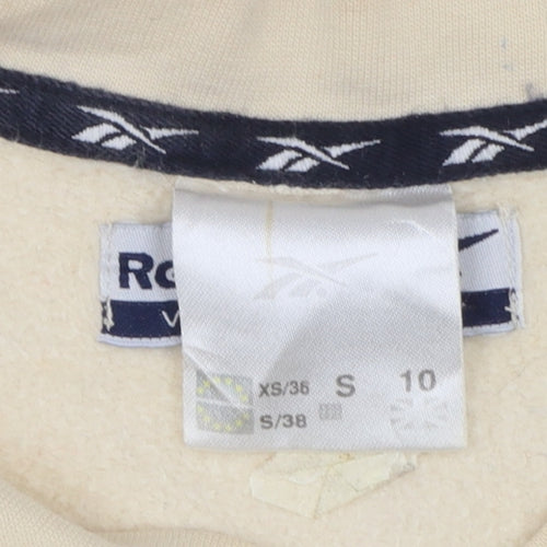 Reebok Women's Beige V-Neck Pullover Sweatshirt Size S