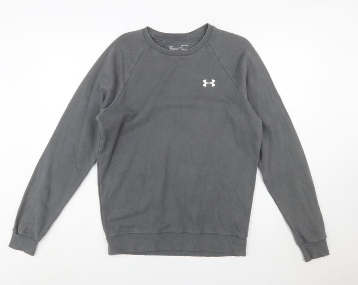 Under Armour Men's Grey Small Pullover Sweatshirt ColdGear Loose Fit