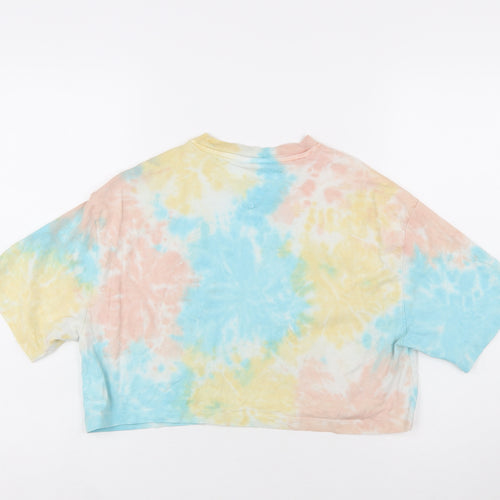 Tommy Jeans Women's Multicoloured Cropped T-Shirt M