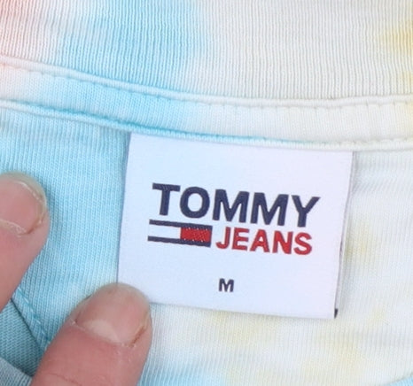 Tommy Jeans Women's Multicoloured Cropped T-Shirt M