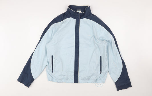 Nike Women’s Blue L Windbreaker Jacket Lightweight Zip Up