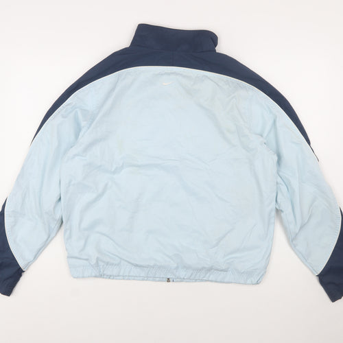 Nike Women’s Blue L Windbreaker Jacket Lightweight Zip Up