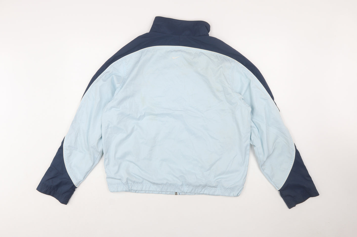 Nike Women’s Blue L Windbreaker Jacket Lightweight Zip Up