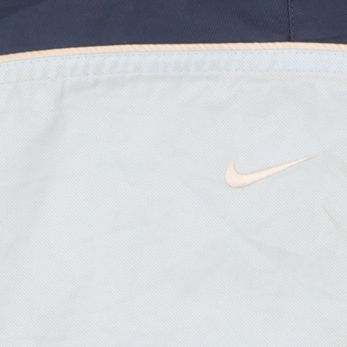 Nike Women’s Blue L Windbreaker Jacket Lightweight Zip Up