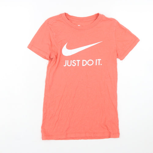 Nike Women’s Pink Slim Fit T-Shirt XS Crew Neck Short Sleeve