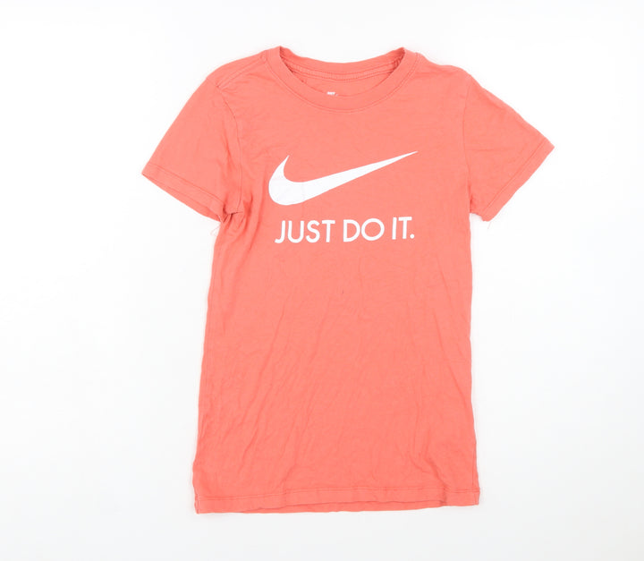 Nike Women’s Pink Slim Fit T-Shirt XS Crew Neck Short Sleeve